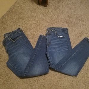 BUNDLE OF Mossimo mid rise skinny Jean's